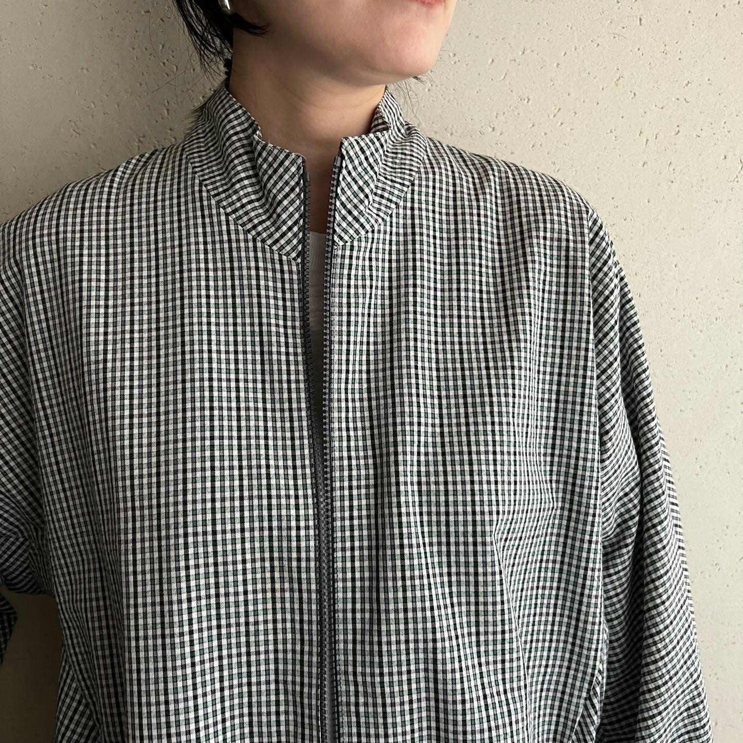 90s Plaid Light Jacket Made in West Germany