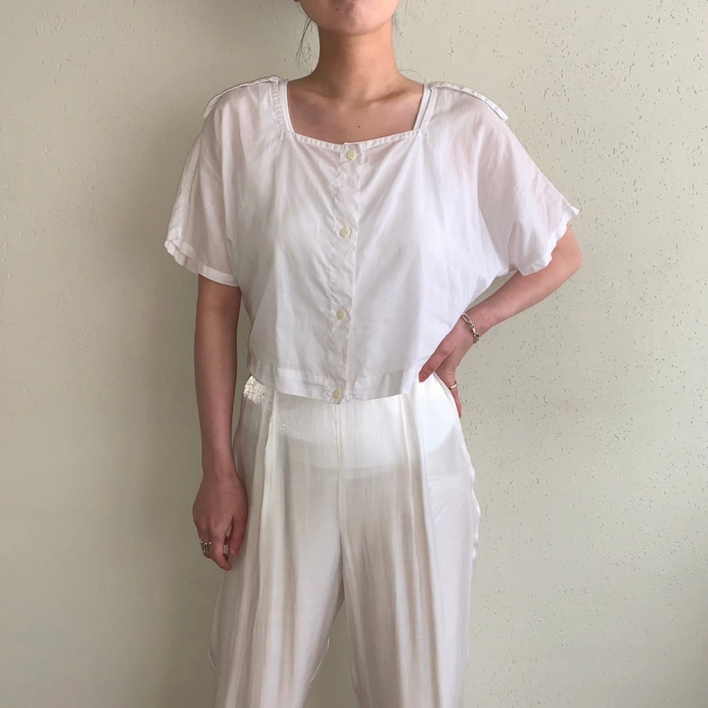 90s Cropped Blouse Made in Italy