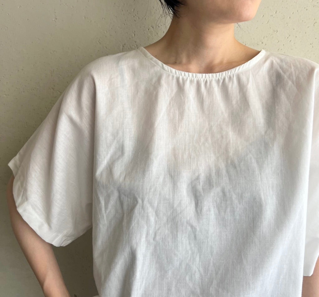 90s White Blouse Made in USA