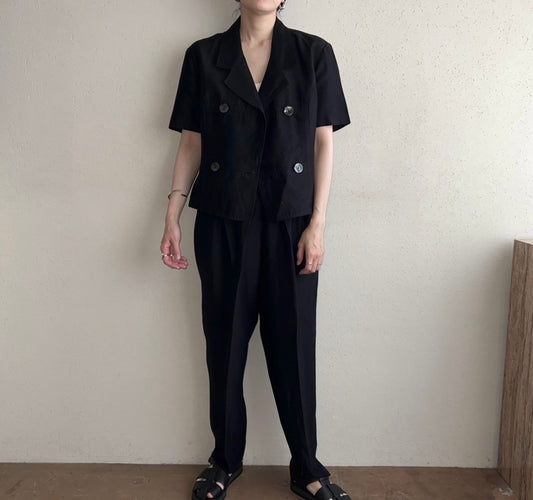 90s Black  Two-Piece Made in USA
