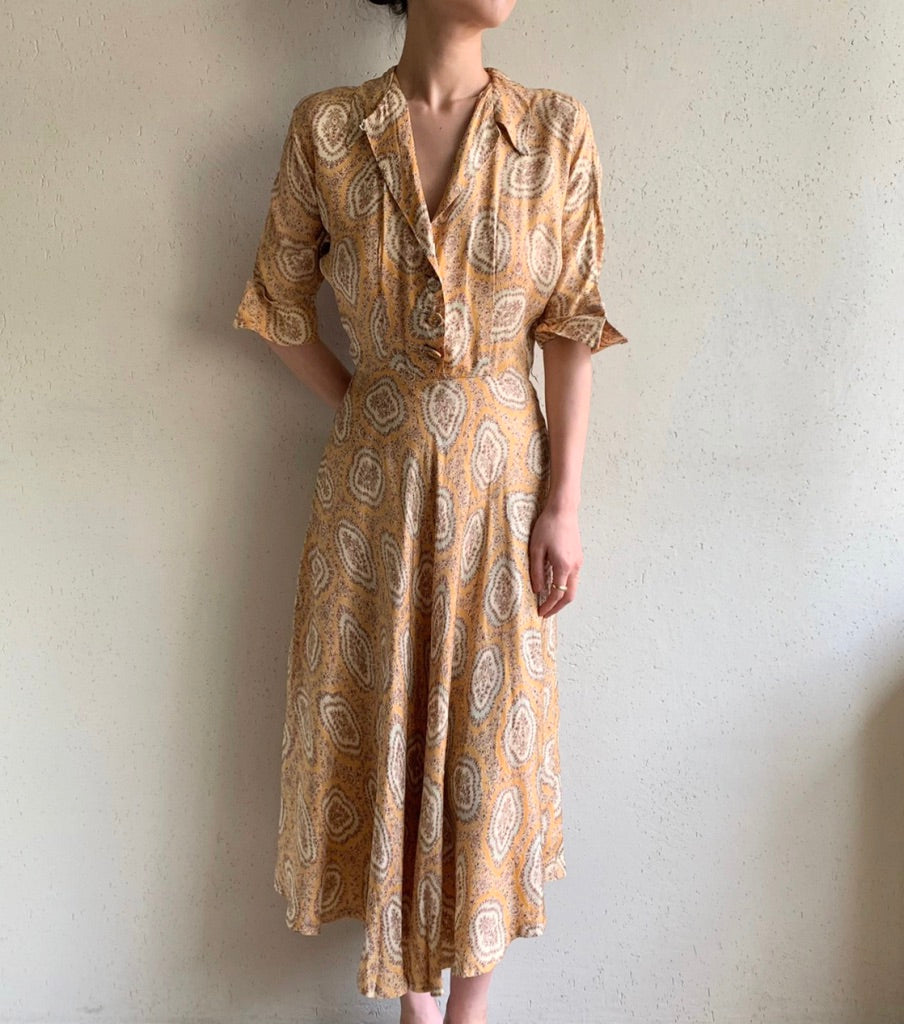 50s Printed Dress