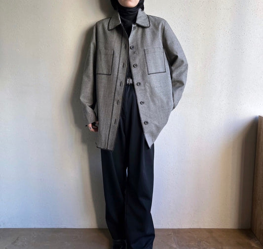 90s Wool Shirt Jacket