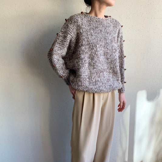 80s Button Design  Knit