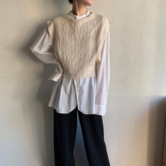 90s Knit Vest Dead Stock