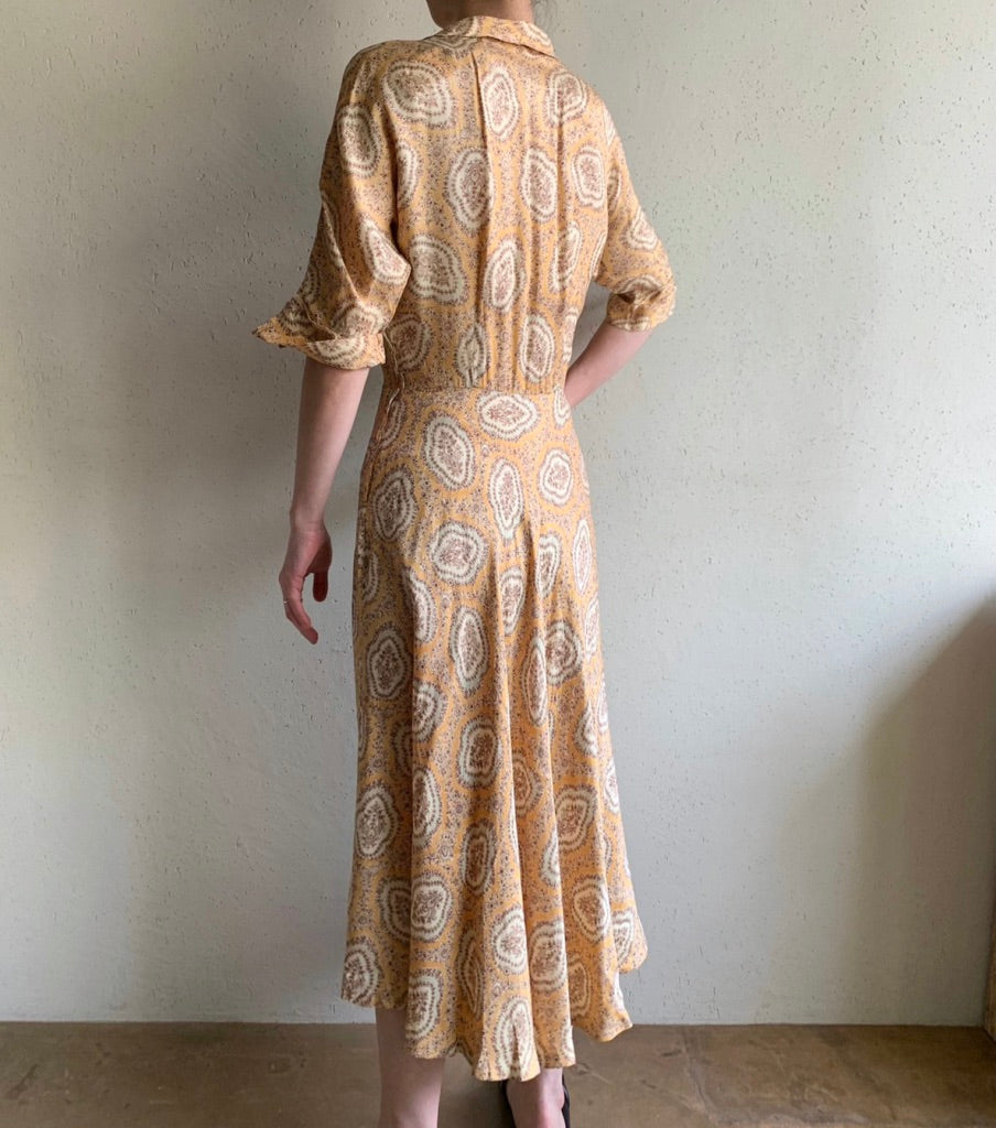 50s Printed Dress