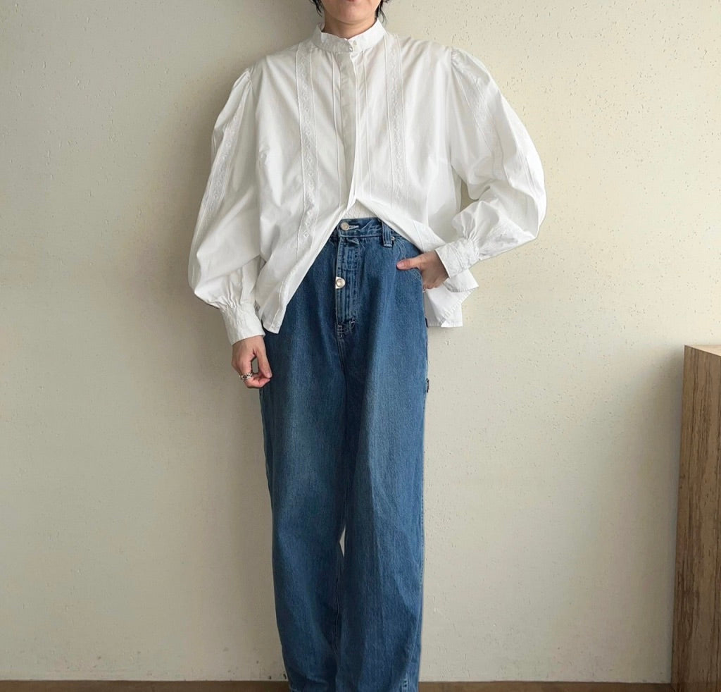 80s Balloon Sleeve Blouse Made in W,Germany