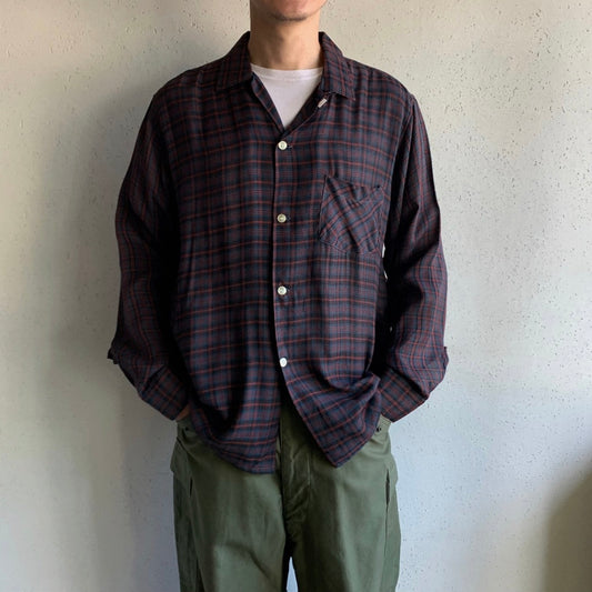 60s Wash’n Wear Plaid Box Shirt