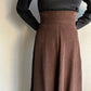 80s Corduroy Hight Waisted Skirt