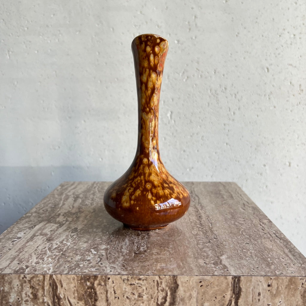 Vintage Brown Pattern Vase