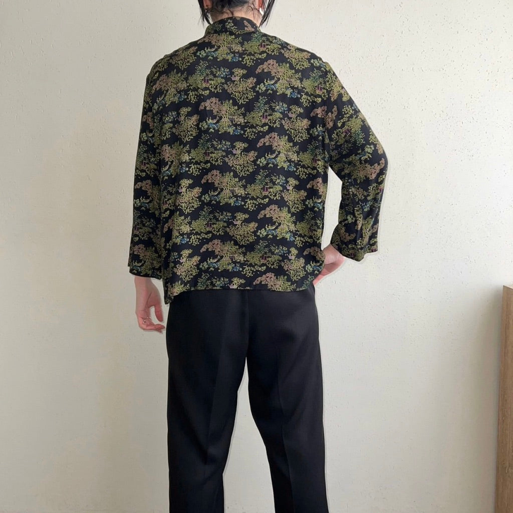 90s Asian Design Blouse Made in USA