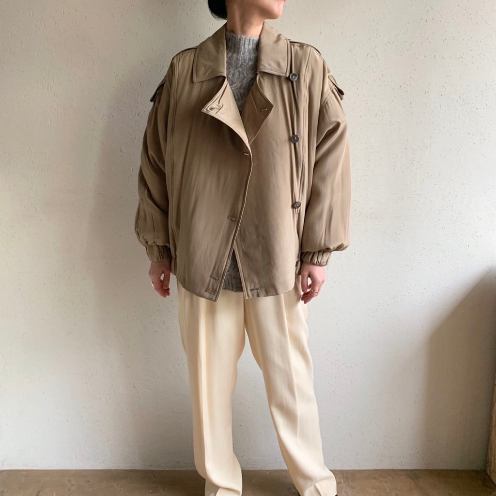 90s "ELLEN TRACY" Silk Jacket