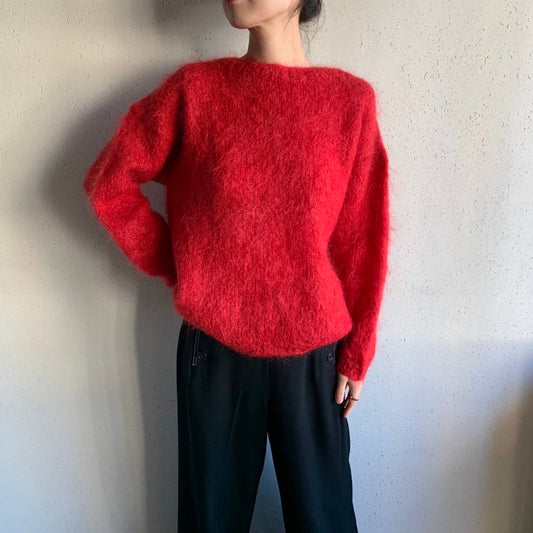 80s Red  Knit
