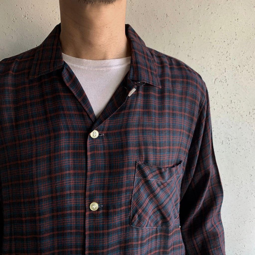 60s Wash’n Wear Plaid Box Shirt