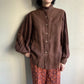 70s Pleated Sleeves Blouse