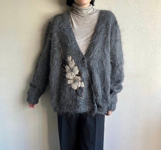 80s Knit Design Cardigan