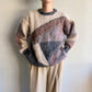 80s Mohair Pattern Knit Made in Scotland