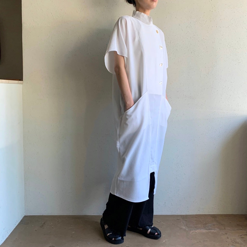 80s White Design Dress