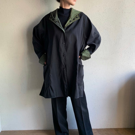90s Reversible Hooded Light Jacket