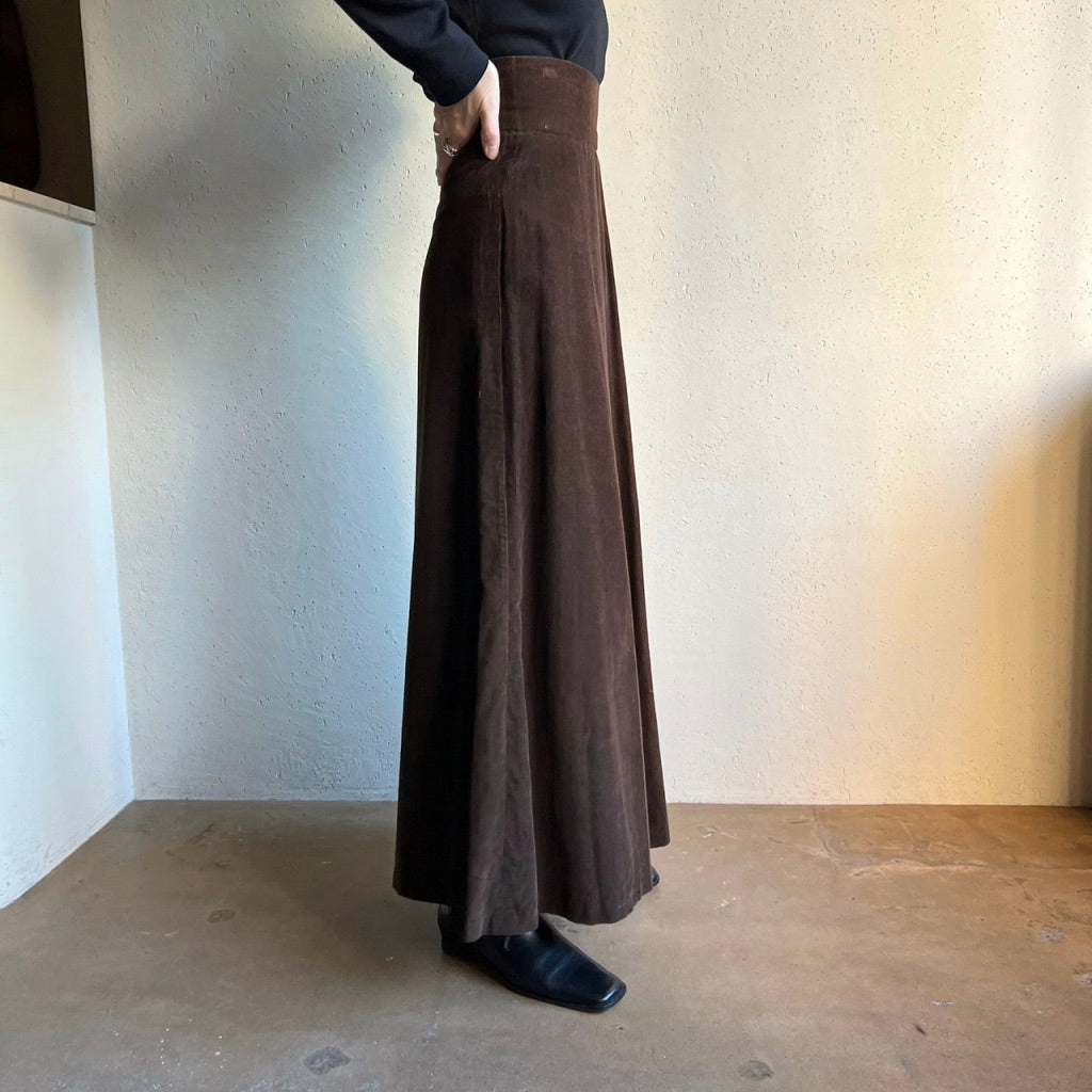 80s Corduroy Hight Waisted Skirt