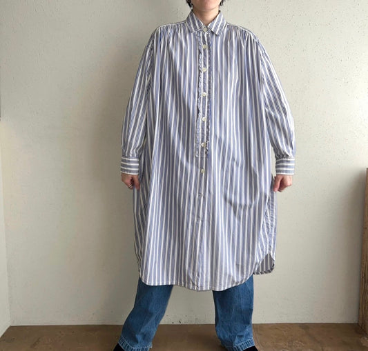 90s Striped Shirt Dress  Made in Italy