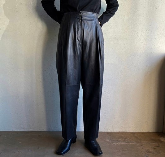 90s "WERNER CHRIST" Leather Pants