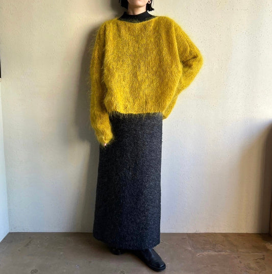 80s Yellow Knit