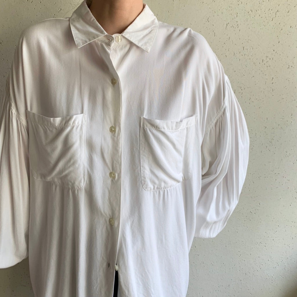 90s Balloon Sleeve Blouse