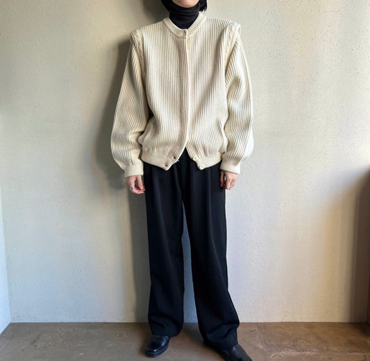 80s Ivory Knit Jacket
