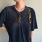 90s Velor Top Made in Italy