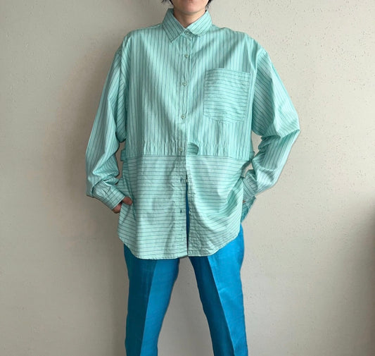 90s Striped Blouse