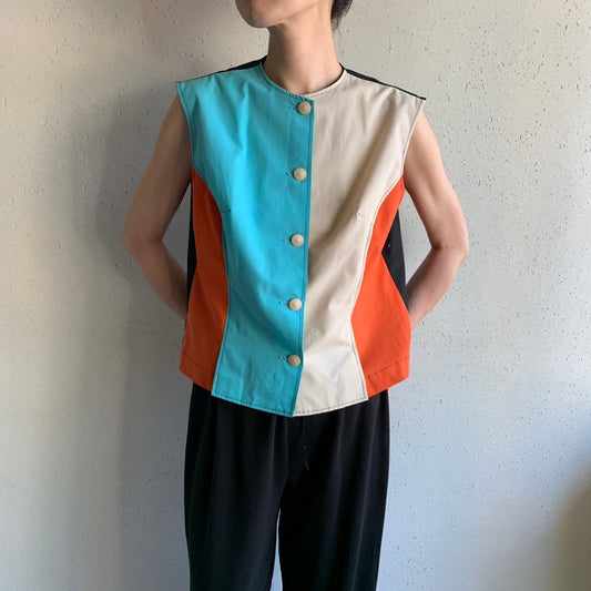 60s Sleeveless Blouse