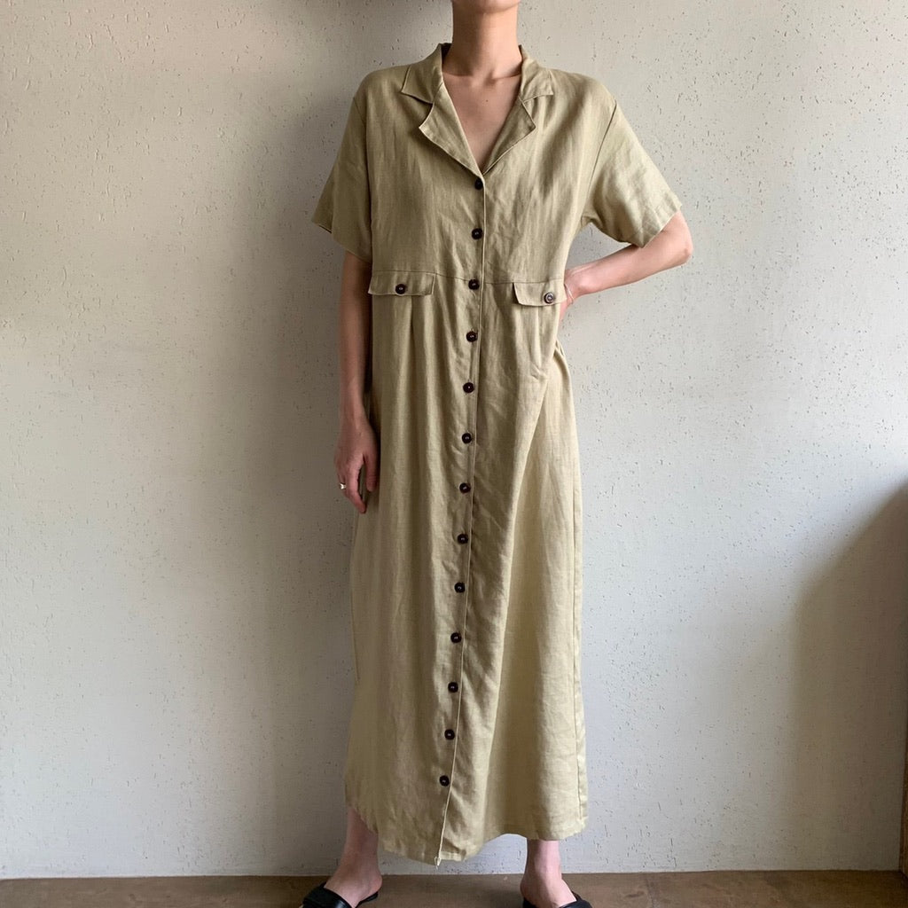 90s Linen Dress