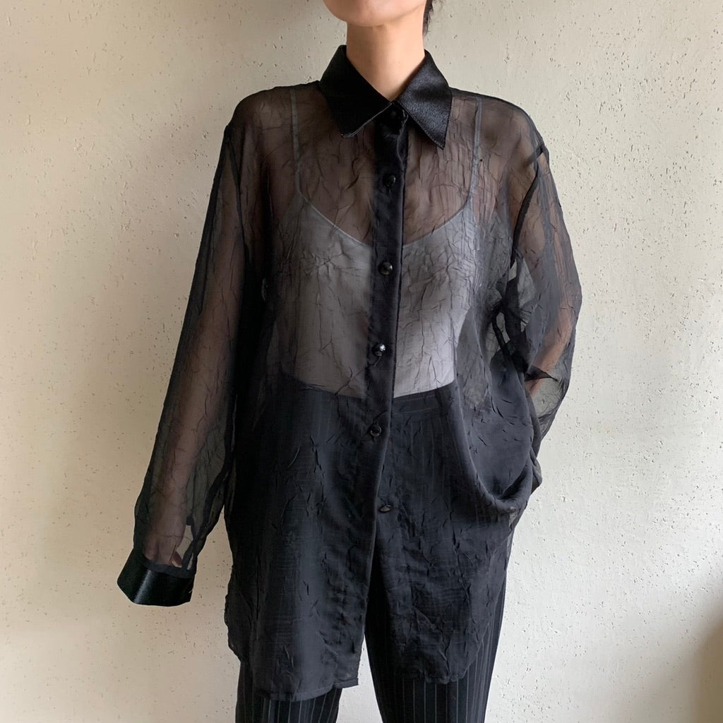90s Sheer Blouse Made in Canada