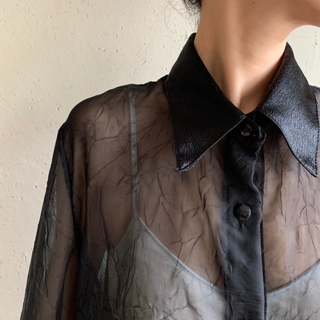 90s Sheer Blouse Made in Canada