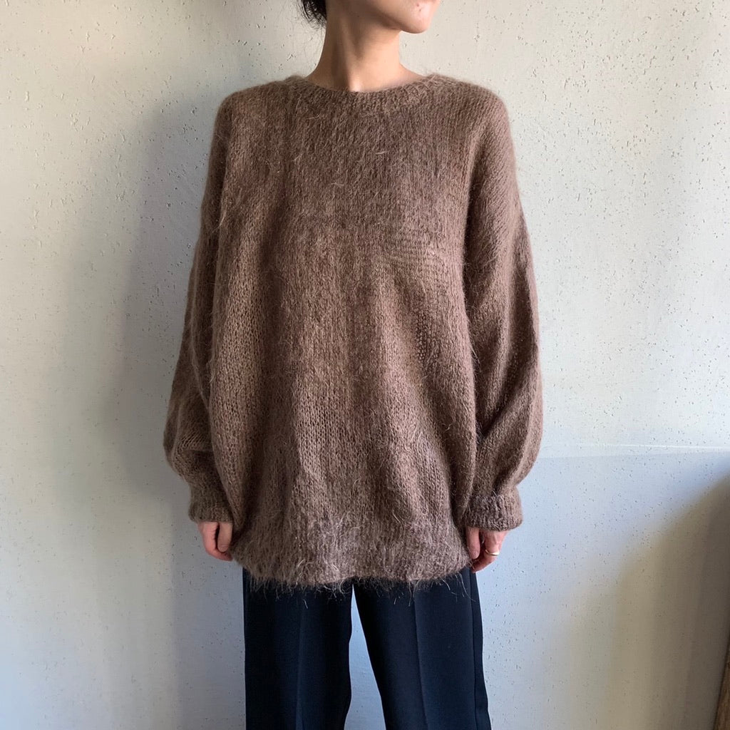 80s Mohair Oversized Hand Knit