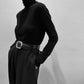 Kraud LOOSE-FIT TURTLE NECK TOP