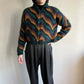 80s Pattern Knit Jacket
