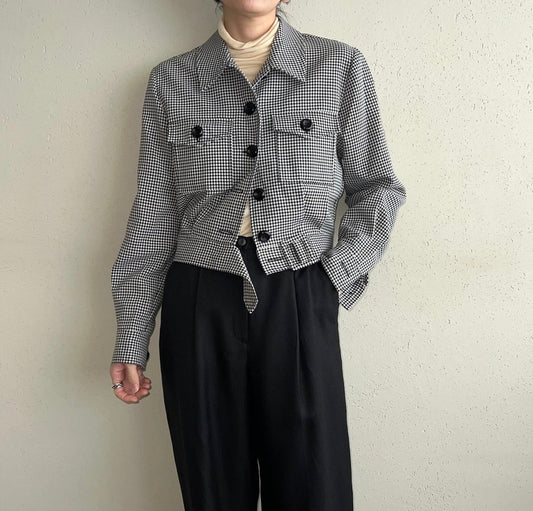 90s Plaid  Light Jacket  Made in USA