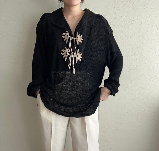90s EURO Linen Blouse