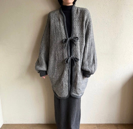 80s  Design Oversized Knit Cardigan
