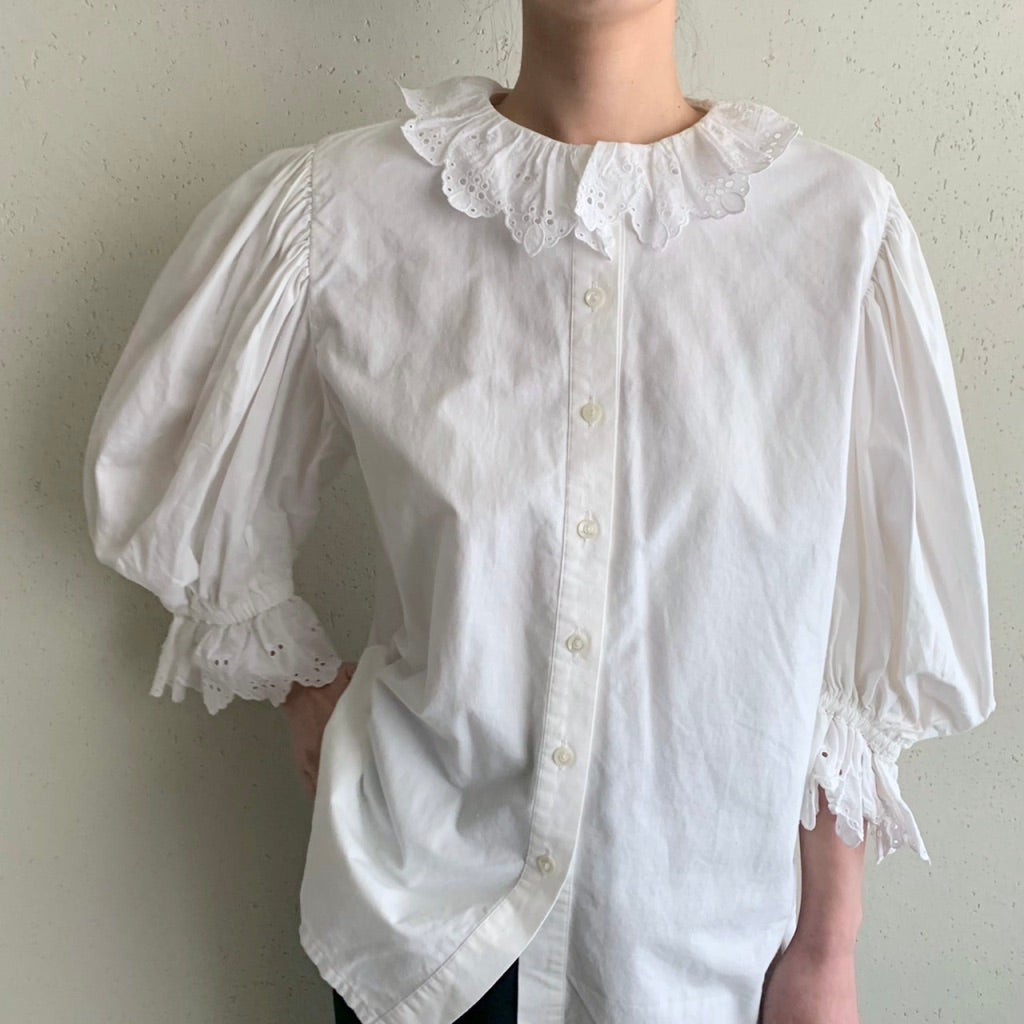 80s Lace Blouse Made in Austria