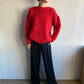 80s Red  Knit