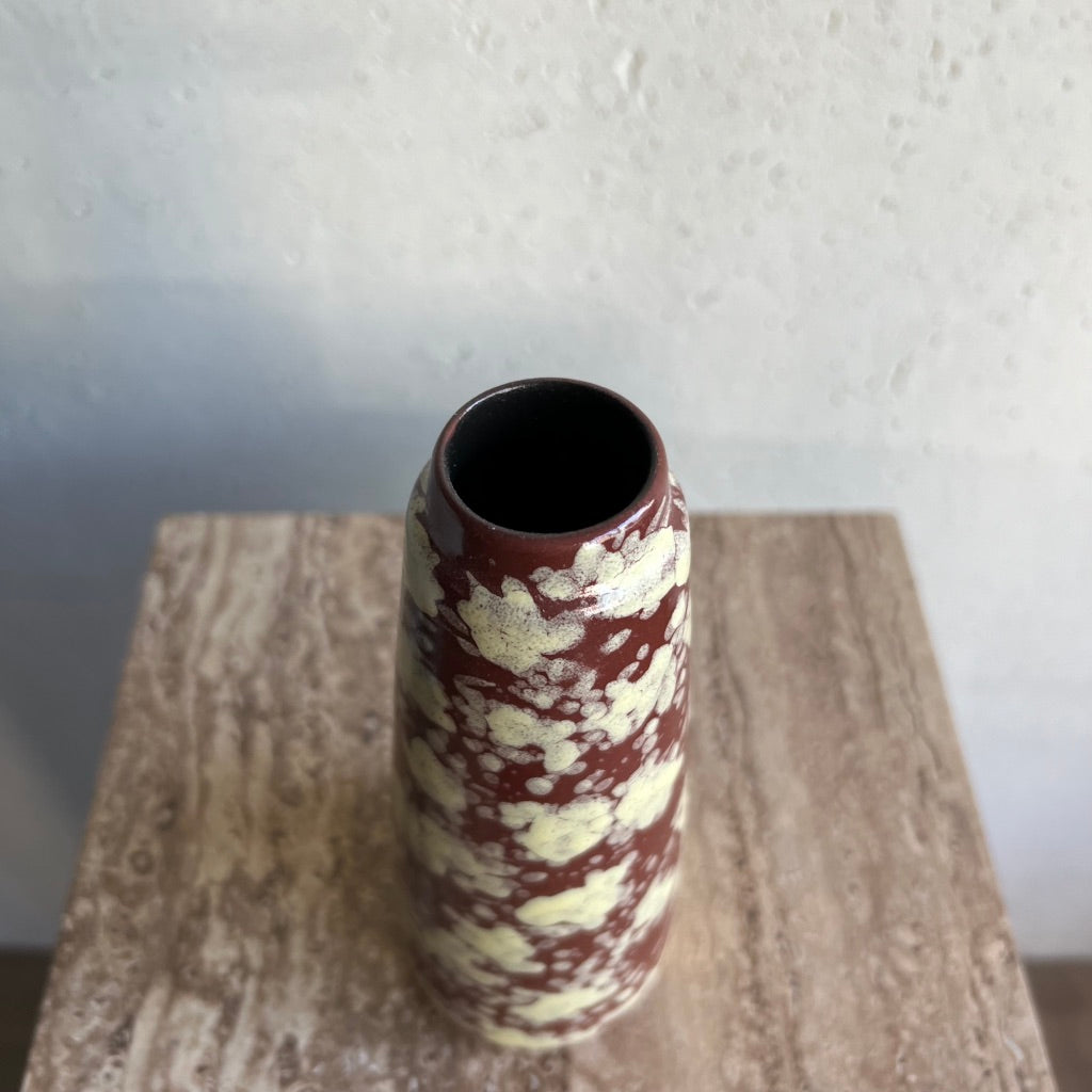 Vintage Brown x Beige Pattern Vase