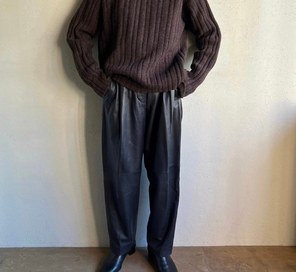 90s "WERNER CHRIST" Leather Pants