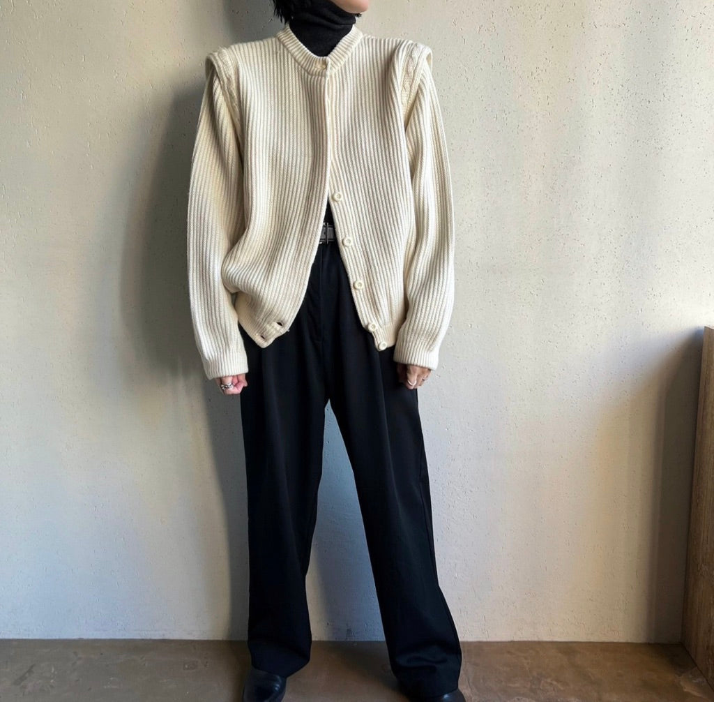80s Ivory Knit Jacket