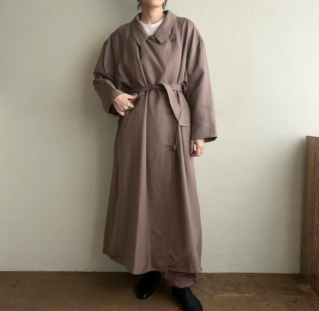 90s "ELLEN TRACY" Linen Coat