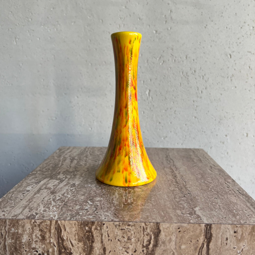 Vintage Yellow Pattern Vase