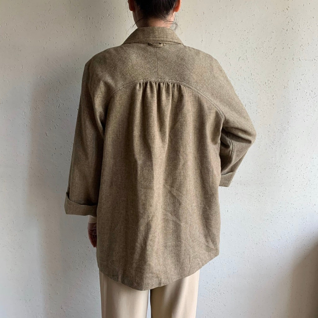 70s Wool Shirt Jacket