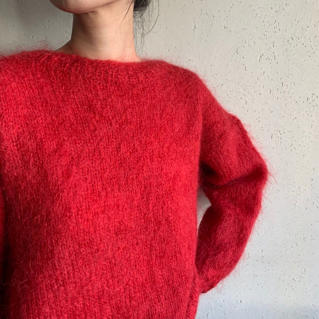 80s Red  Knit