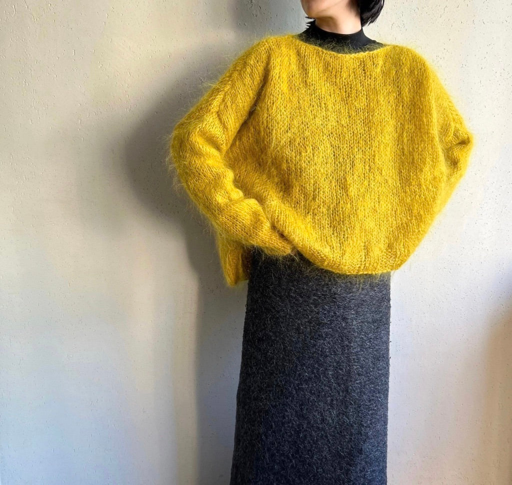 80s Yellow Knit